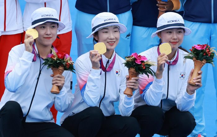[항저우ON]'13년 만의 金 합작!'韓 양궁 남녀 동반 금메달, 이우석…