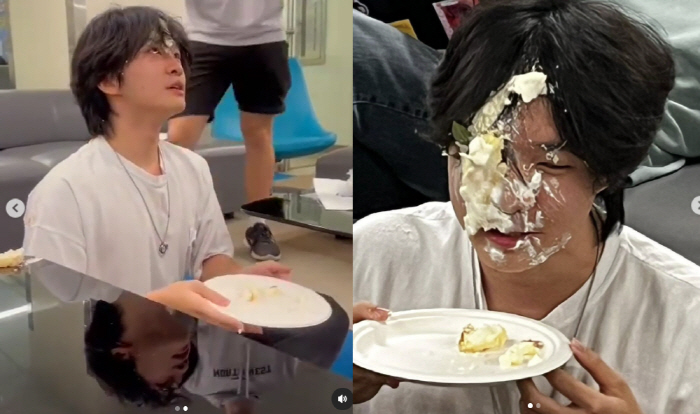 '뉴욕대 입학' 김민국 첫 근황 공개 "19살 생일, 얼굴에 케이크"