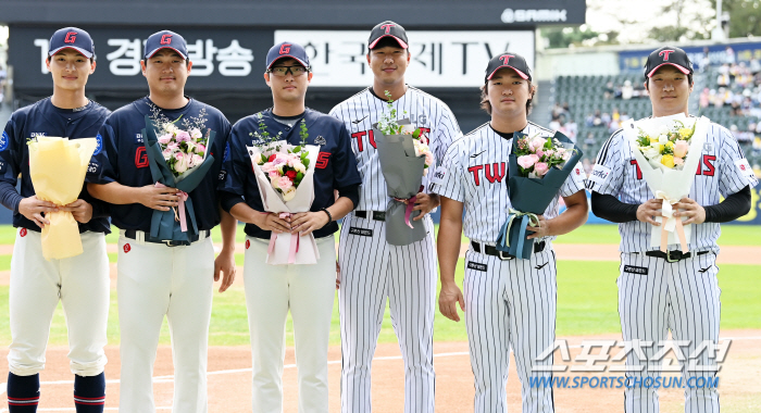AG 우승공 하늘로 던져버린 문보경의 이색 다짐 "한국시리즈 우승공은 주…