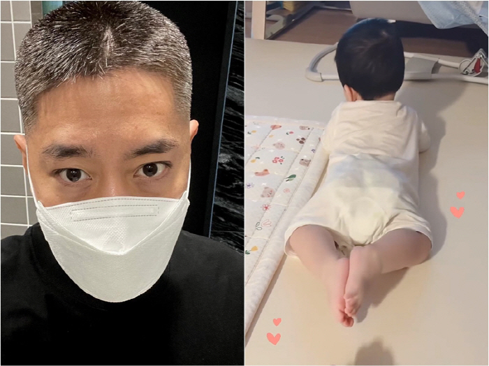 "심장아파, 강아지"…'나혜미♥' 예릭, 子재롱에 웃음보 터졌다