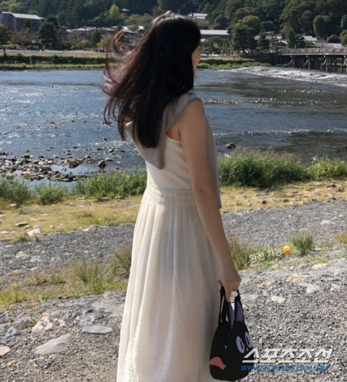 '임신' 손연재, D라인은 아직? 다만 허리선은 고무줄로 여유있게…