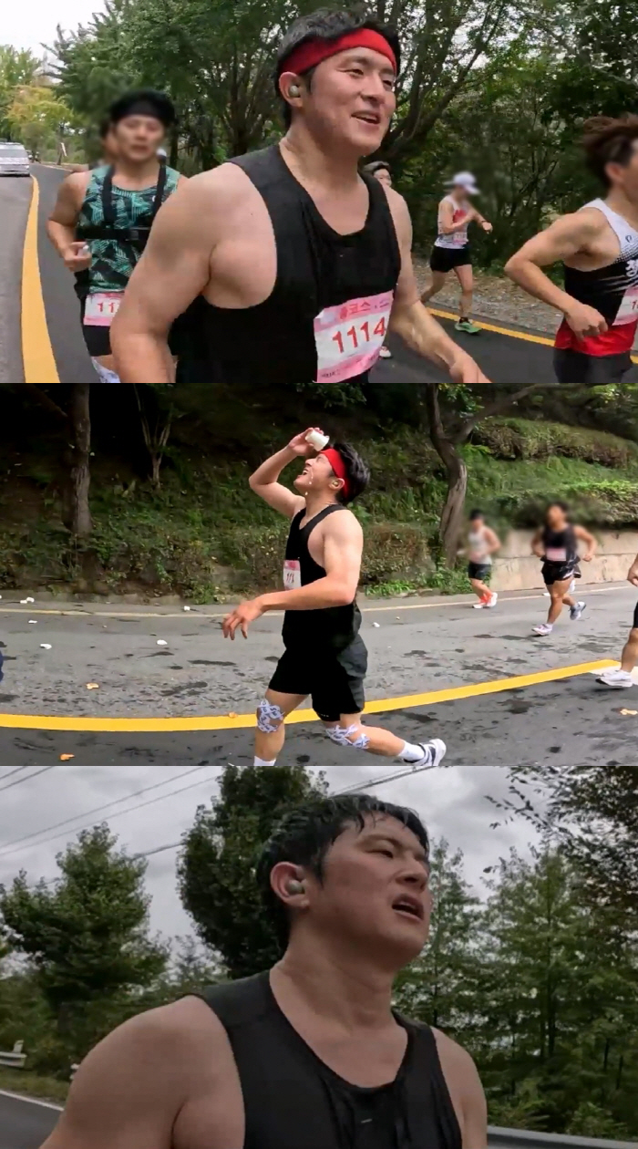 기안84, 마라톤 대회 중 위기..심각한 통증 '창백해진 얼굴' ('나혼…