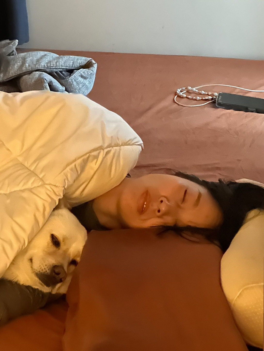 이효리, 침대에서 기절..♥이상순 있는 제주집 도착 후 '꿀잠'