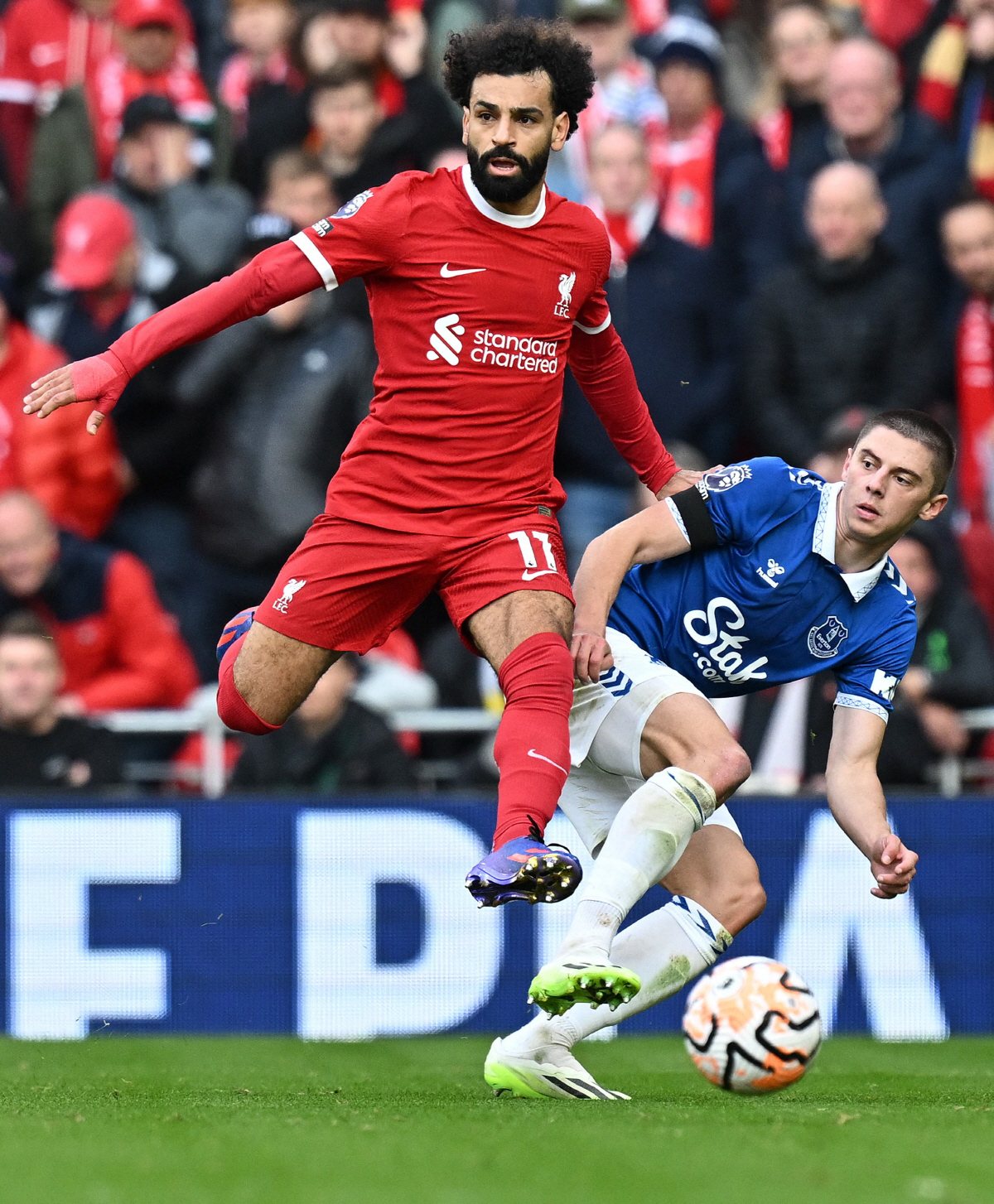 '머지사이드 더비 승리+1위 등극' 살라 개인 통산 200호·201호골!…