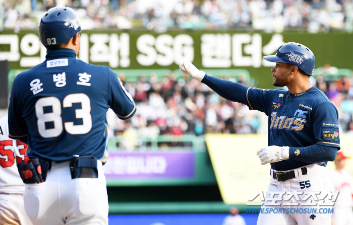 '대타 김성욱 초구 투런포' 4위 NC, 적지 인천서 3위 SSG까지 잡…
