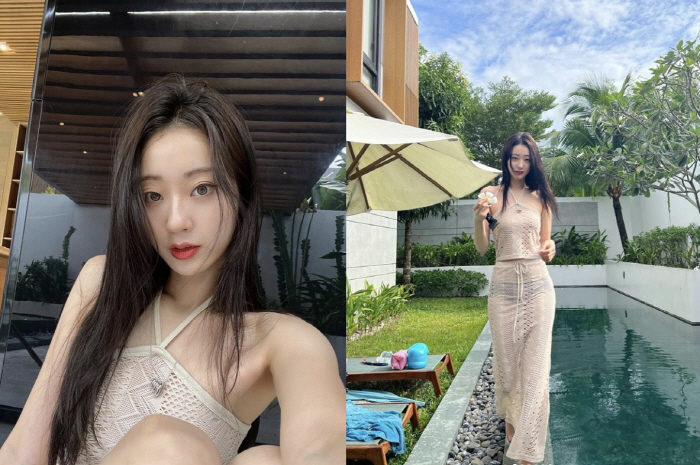 경리, 2억 받고 부귀 누리네…시스루 패션으로 럭셔리 휴가