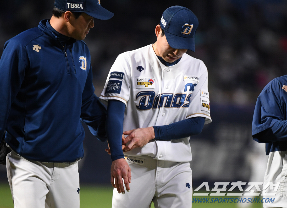 "아이싱 중, 병원 체크" 또 투수 손에 타구가...NC의 불운, 이재학…