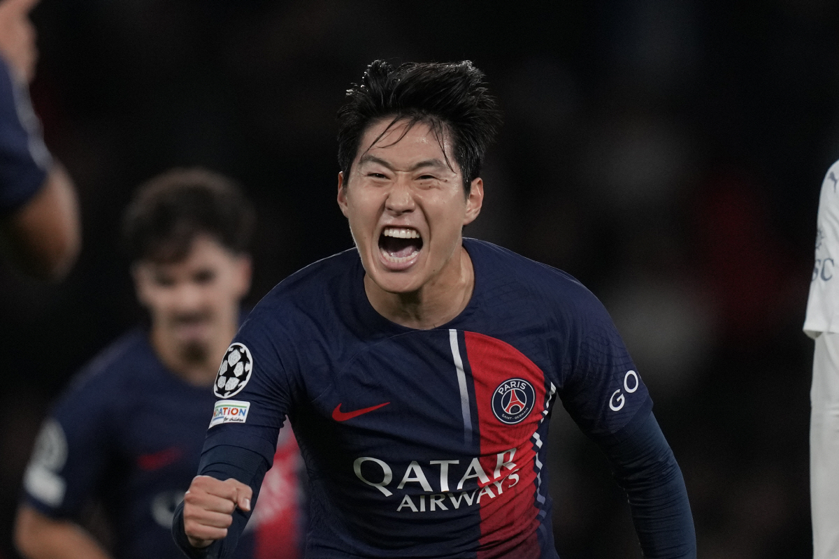 '마침내 터졌다' 이강인, PSG+UCL 데뷔골! 패스성공률 93%+평점…