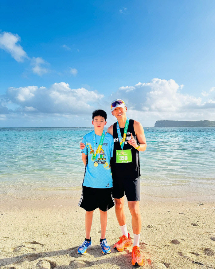 션♥정혜영 17세 장녀, 남다른 피지컬..피는 못 속여 "괌 대회 3위"