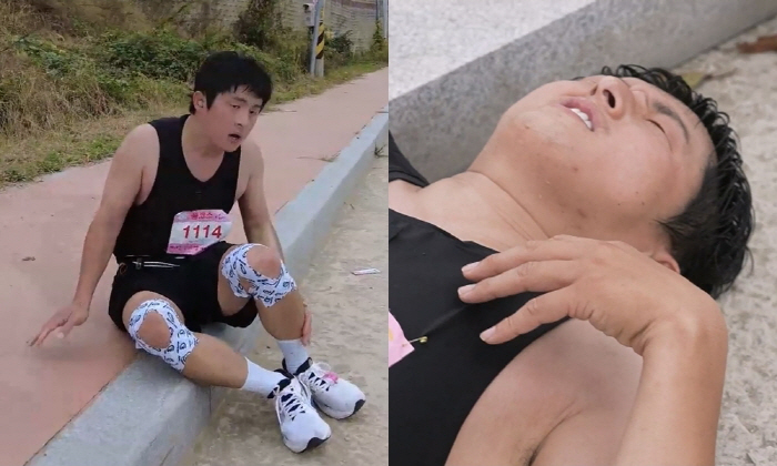 기안84, 마라톤 도전 중 몸 가누지 못하고 쓰러져 "뭔가 잘못됐다" (…