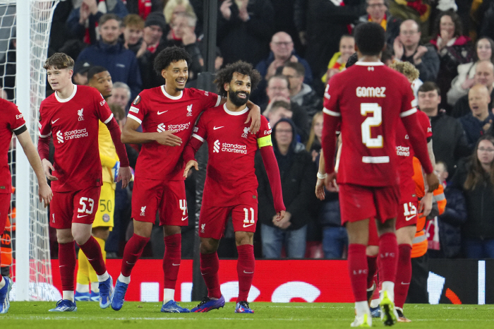 '엔도 데뷔골' 리버풀, 툴루즈에 5-1 대승 'UEL 3전승 조 선두'…