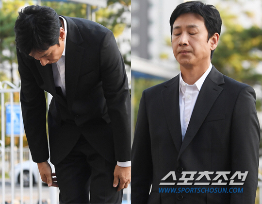 고개 숙인 이선균 "불미스러운 일에 연루 죄송"..가족 이야기에 '울먹'…