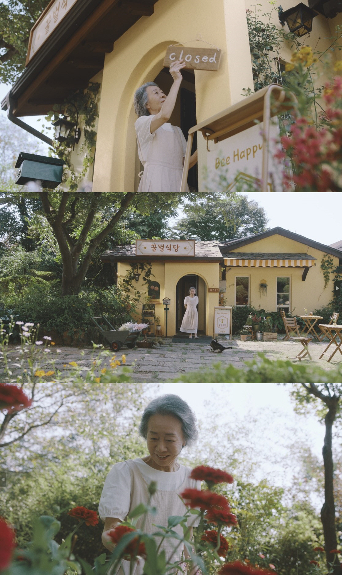 '윤식당' 스핀오프 나왔나?…배우 윤여정 '꿀벌식당' 영업시작 '훈훈'