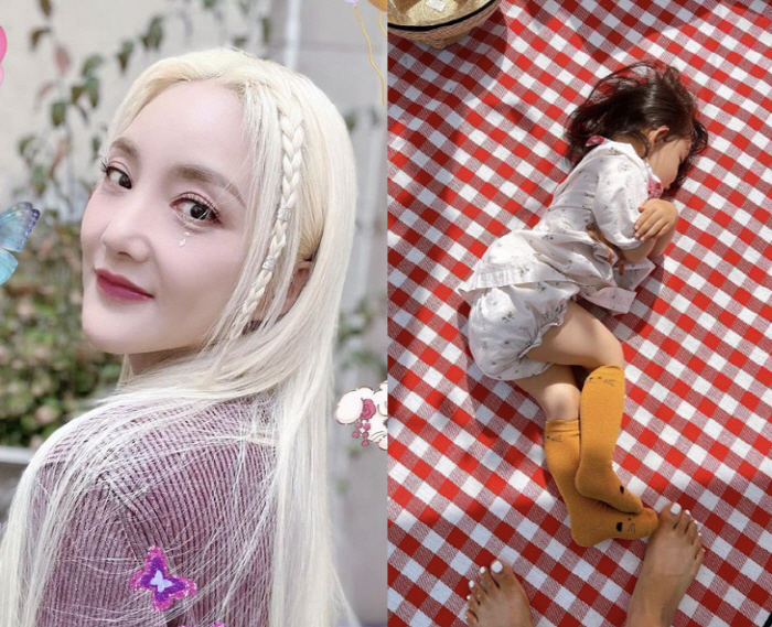 '10살 연하 남편♥' 바다, 41살에 낳은 첫 딸 '엄마 닮은 사랑스러…