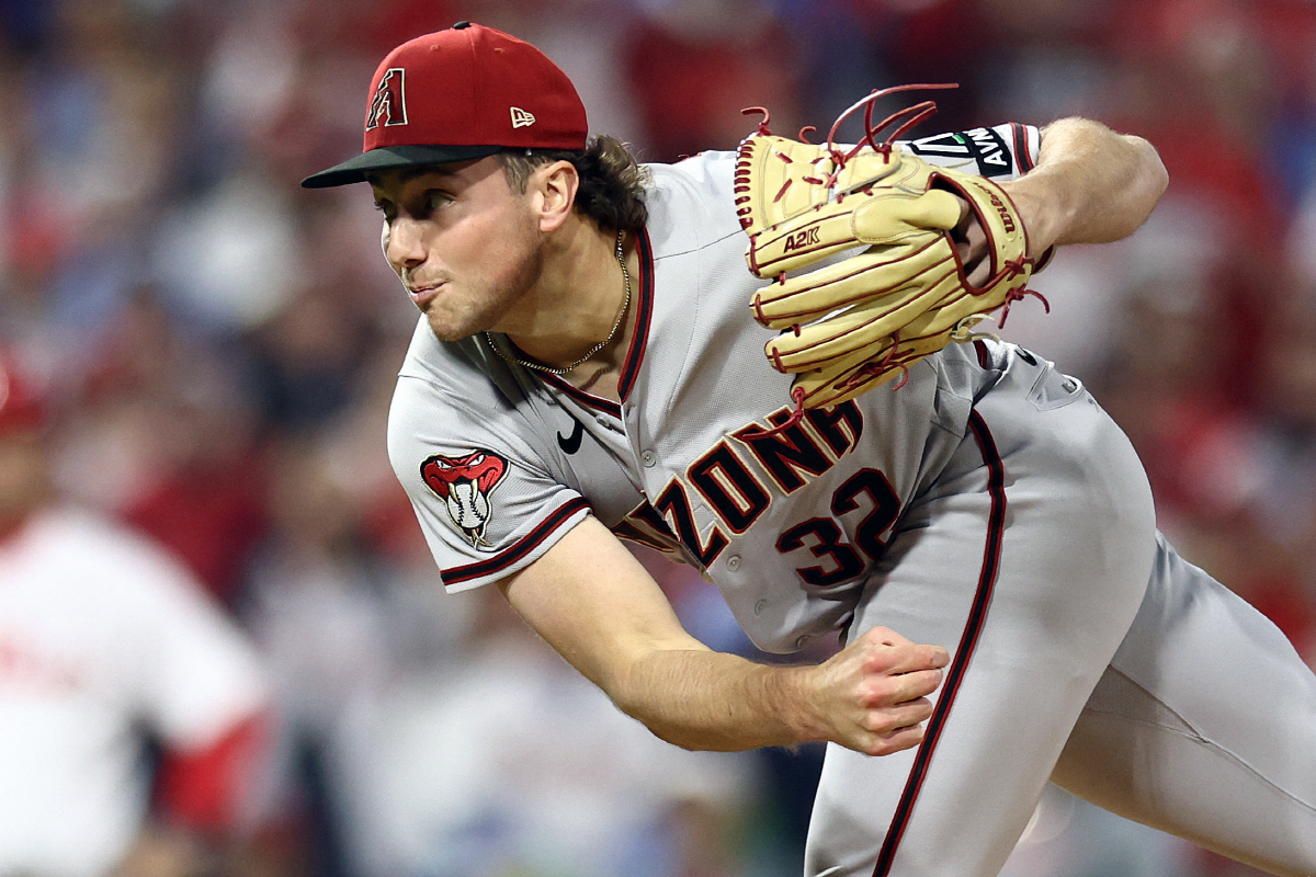 애리조나 루키 우완 브랜든 파트가 3차전 선발로 나선다. ALCS 7차전에 등판해 힘차게 공을 뿌리고 있는 파트. AFP연합뉴스