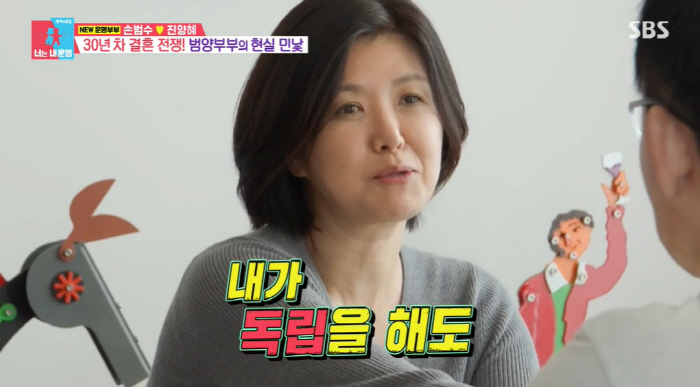 "같이 있어도 외로워" 진양혜, ♥손범수와 30년 감정골 폭발→독립 선언…
