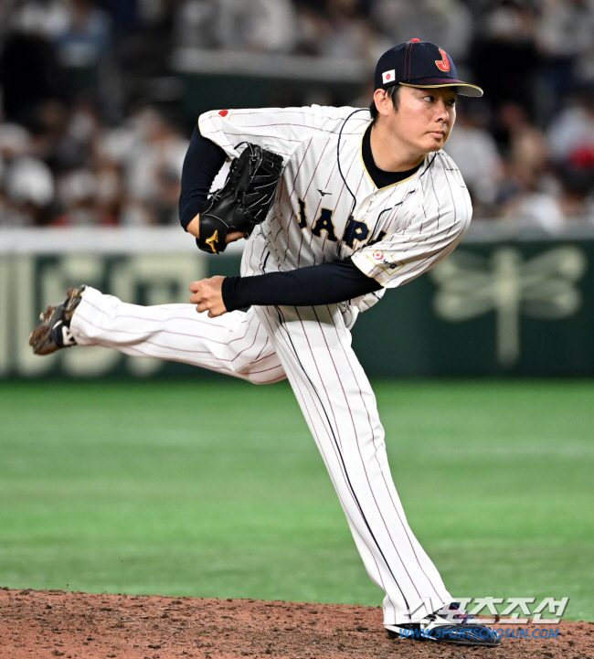 WBC 일본대표로 한국전에 등판한 마쓰이. 2년 연속 세이브 1위를 했다. 허상욱 기자 wook@sportschosun.com