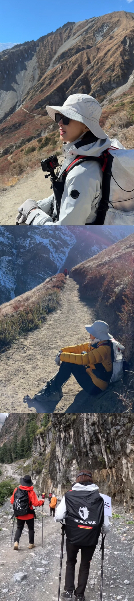 이시영 "고산병 무서움 겪어"..고난과 역경의 '히말라야 트레킹' 근황