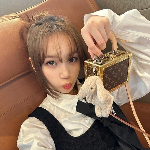 '이선균 마약연루 루머 부인' 김채원, L사 명품백 들고 밝은 美 근황