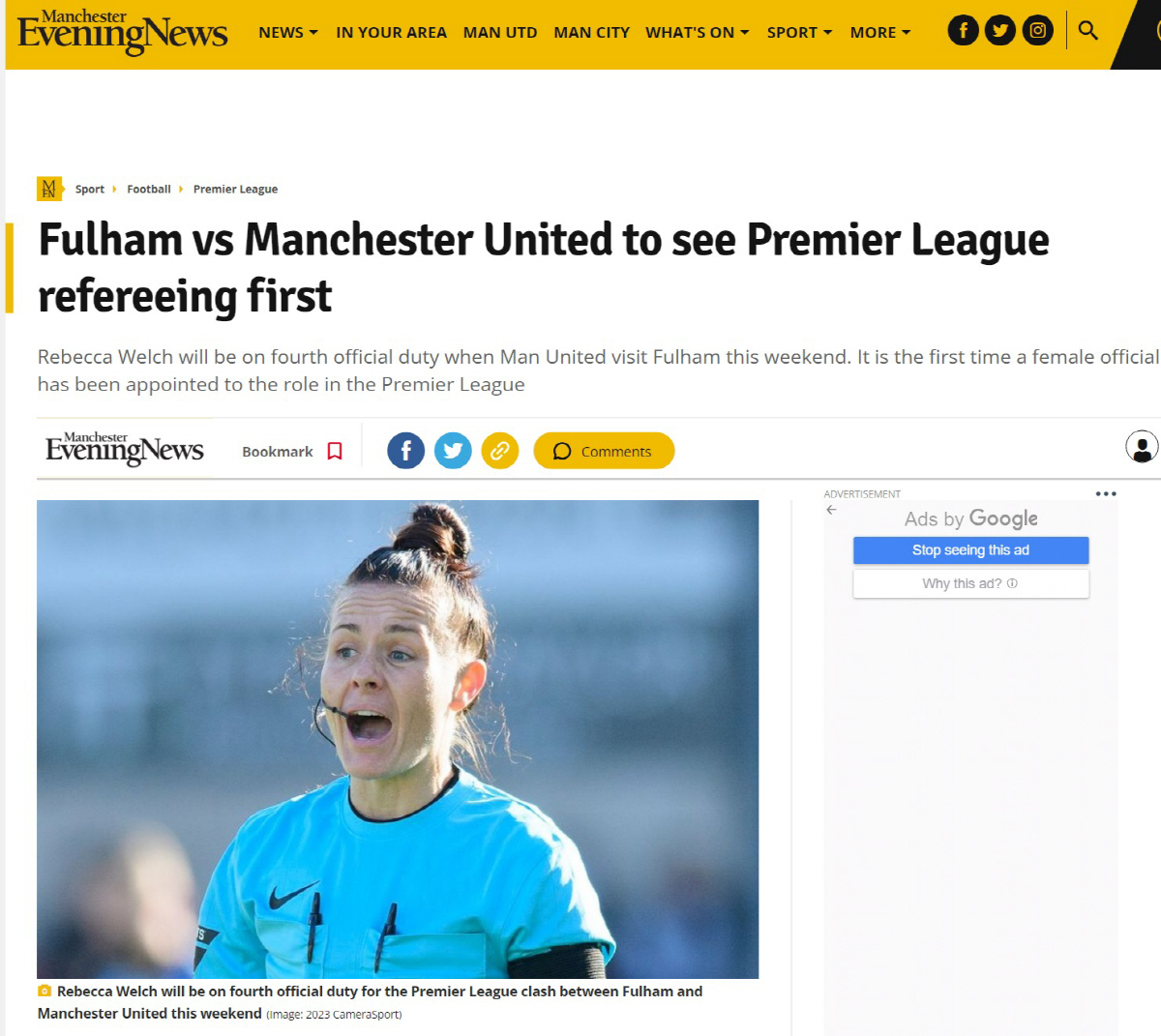 4일 맨유-풀럼전 EPL 새역사가 작성된다…최초로 EPL '유리천장'을 …
