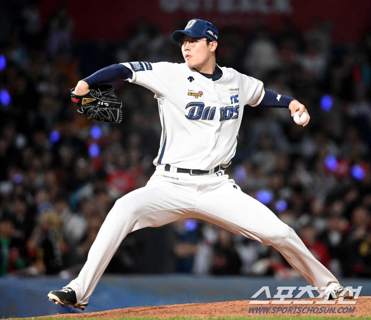 2일 창원NC파크에서 열린 PO3차전 KT와 NC의 경기, NC 김영규가 역투하고 있다. 창원=허상욱 기자wook@sportschosun.com/2023.11.02/