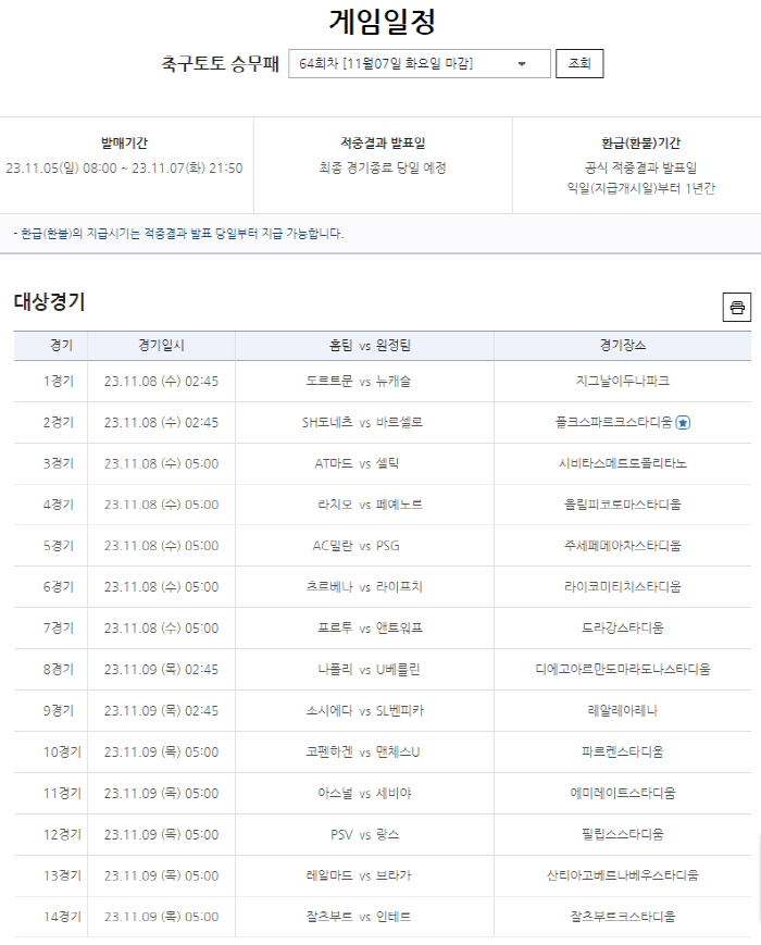 7일 구매 마감하는 축구토토 승무패 64회차, 이월된 적중금만 8억원
