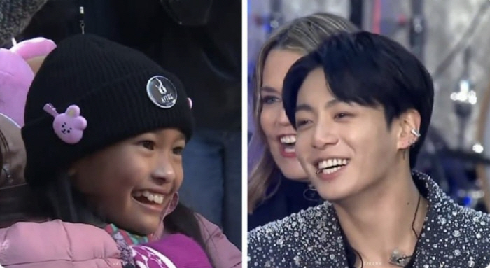 정국, NBC 투데이쇼 생방송 등장..10살 팬 오열에 "나도 사랑해"[…