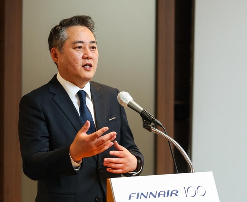인사말 하는 김동환 지사장 [핀에어 제공]