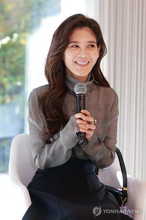 (서울=연합뉴스) 강민지 기자 = 이부진 한국방문의 해 위원장이 13일 서울 종로구 북촌 설화수의집에서 열린 '2023~2024년 한국방문의 해' 계기 관광 전략 간담회에서 인사말을 하고 있다. 2023.11.13 [공동취재] mjkang@yna.co.kr