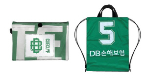 프로농구 DB, 선수 유니폼 재활용해 지갑·에코백 등 제작