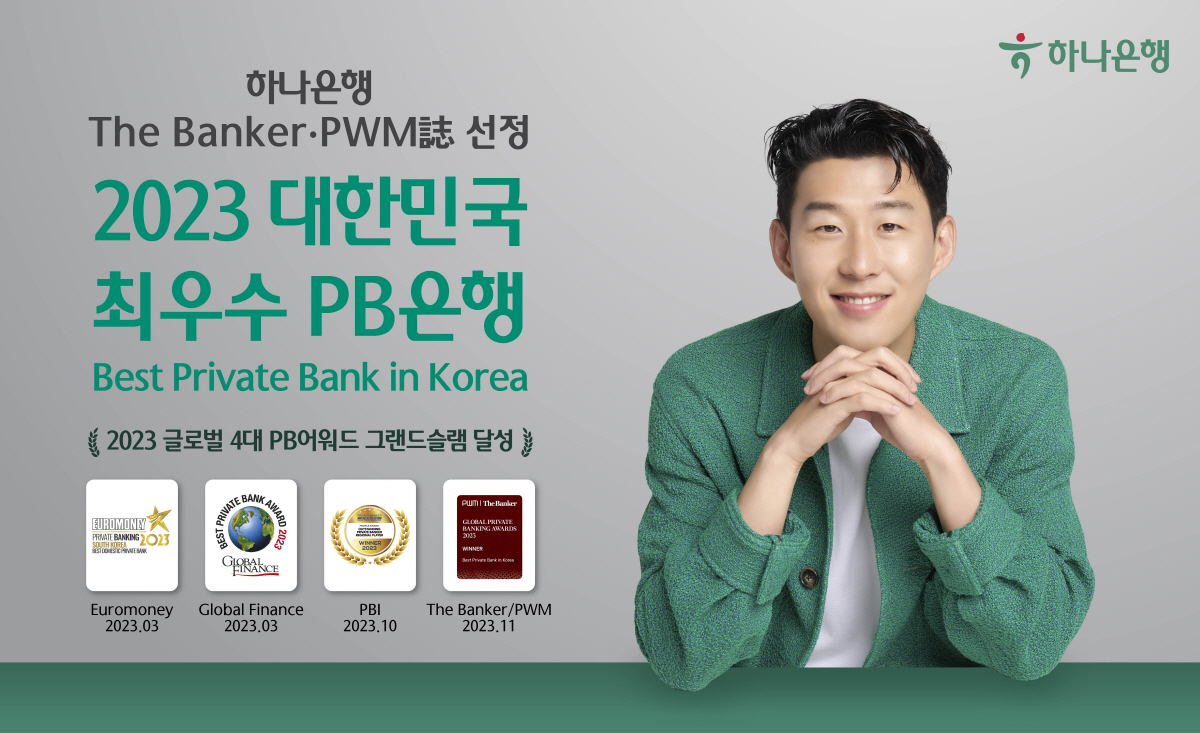 하나은행, '글로벌 PB어워드'서 '2023 대한민국 최우수 PB은행상'…