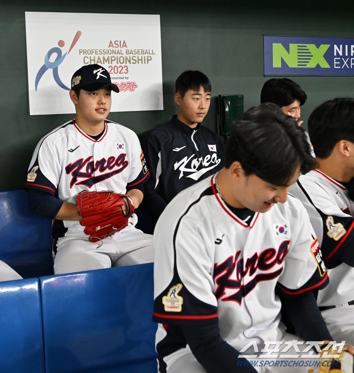 15일 일본 도쿄돔에서 열린 2023 아시아 프로야구 챔피언십(APBC) 공식 연습. 문동주가 훈련을 준비하고 있다. 도쿄(일본)=박재만 기자pjm@sportschosun.com/2023.11.15/