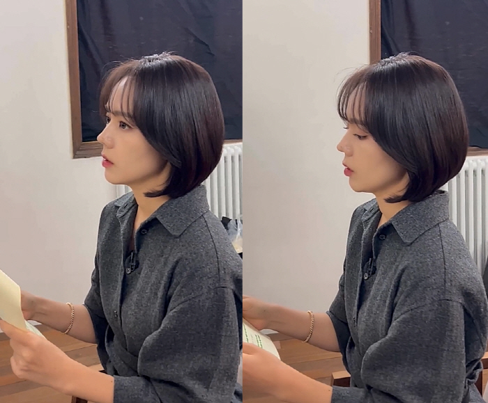 한가인, 15년만 단발 변신 후 첫 촬영 "실물이 카메라에 정말 안 담겨…