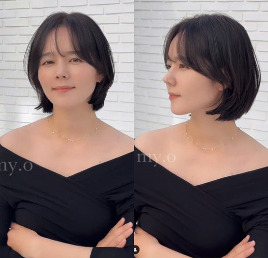 한가인, 15년만 단발 변신 후 첫 촬영 "실물이 카메라에 정말 안 담겨…