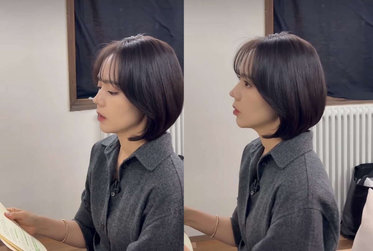 한가인, 15년 만에 단발 헤어 첫 촬영…♥연정훈도 반할 청순 미모