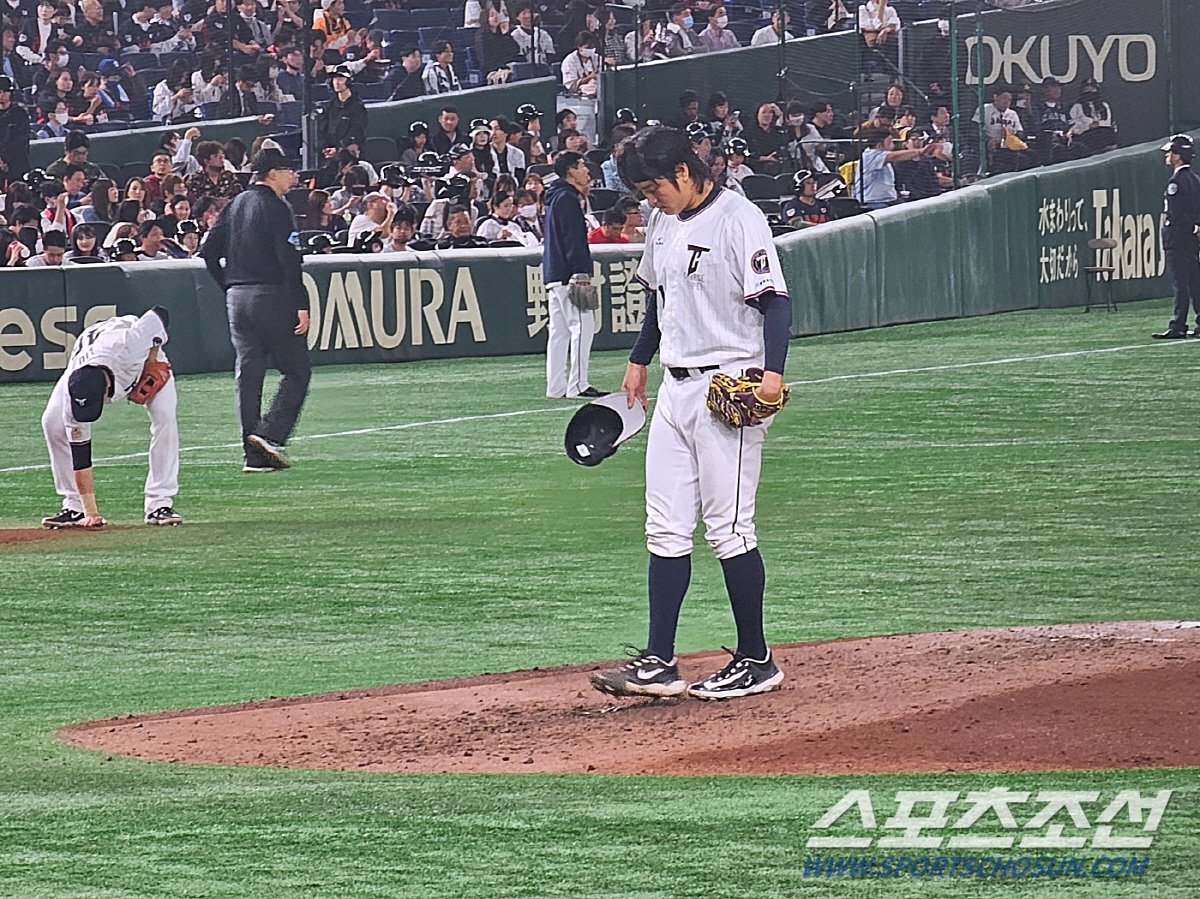 도쿄돔 침묵! 日 5회까지 손도 못댔다…AG 한국 묶은 2000년생 투수…