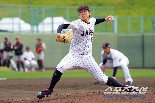17일 한국전에 선발로 나서는 좌완 스미다. 사진출처=일본야구대표팀 홈페이지