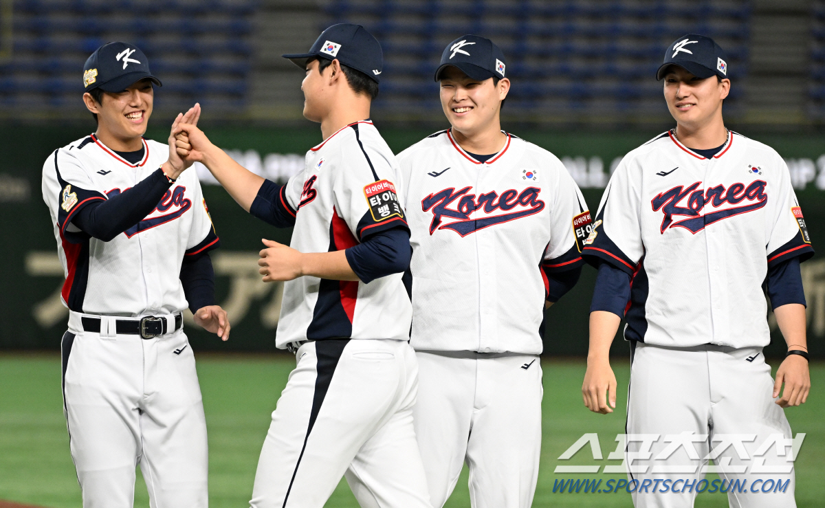 "일본 나와라!" 원태인 5이닝 호투&타선 6득점 폭발…한국, 대만 잡고…