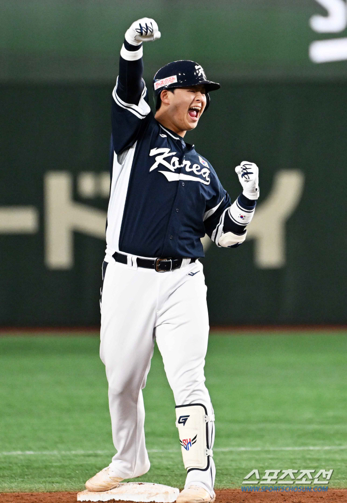 한국 홈런왕 존재감 제대로 보여줬다…日 159㎞ 10승 투수 공략 '2타…
