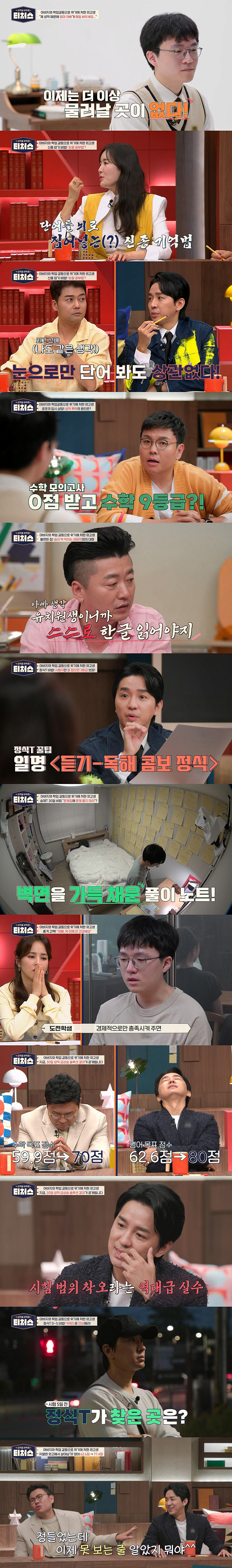 [SC리뷰]전현무, 눈알 공부법 공감…"나도 단어 눈으로 외웠다"('티처…
