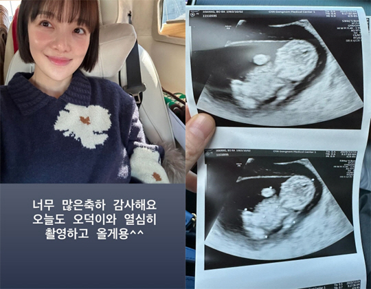'김용건 며느리' 황보라, 살짝 나온 D라인 포착..열일하는 '예비맘'