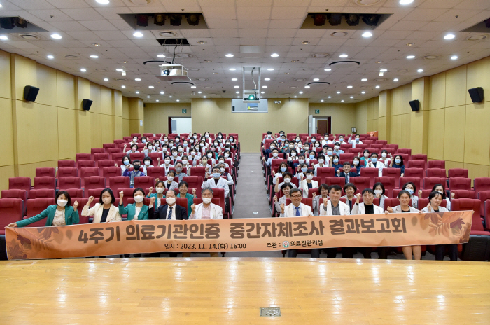 화순전남대병원, 의료기관인증 중간자체 조사 보고회 개최
