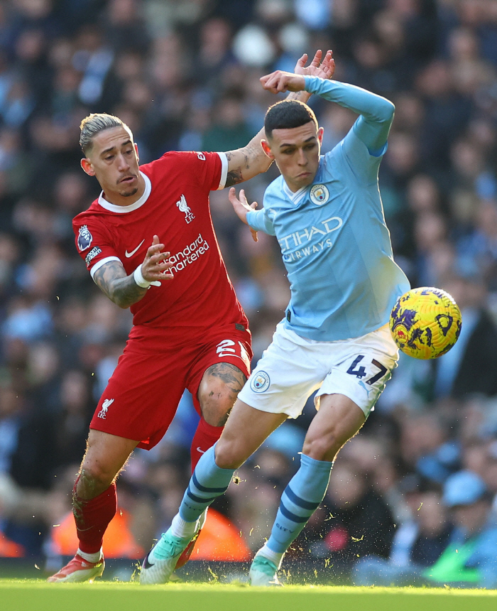 EPL 최단 경기 50호골 폭발! 홀란 맨시티 홈 연승 스톱, 아놀드 동…