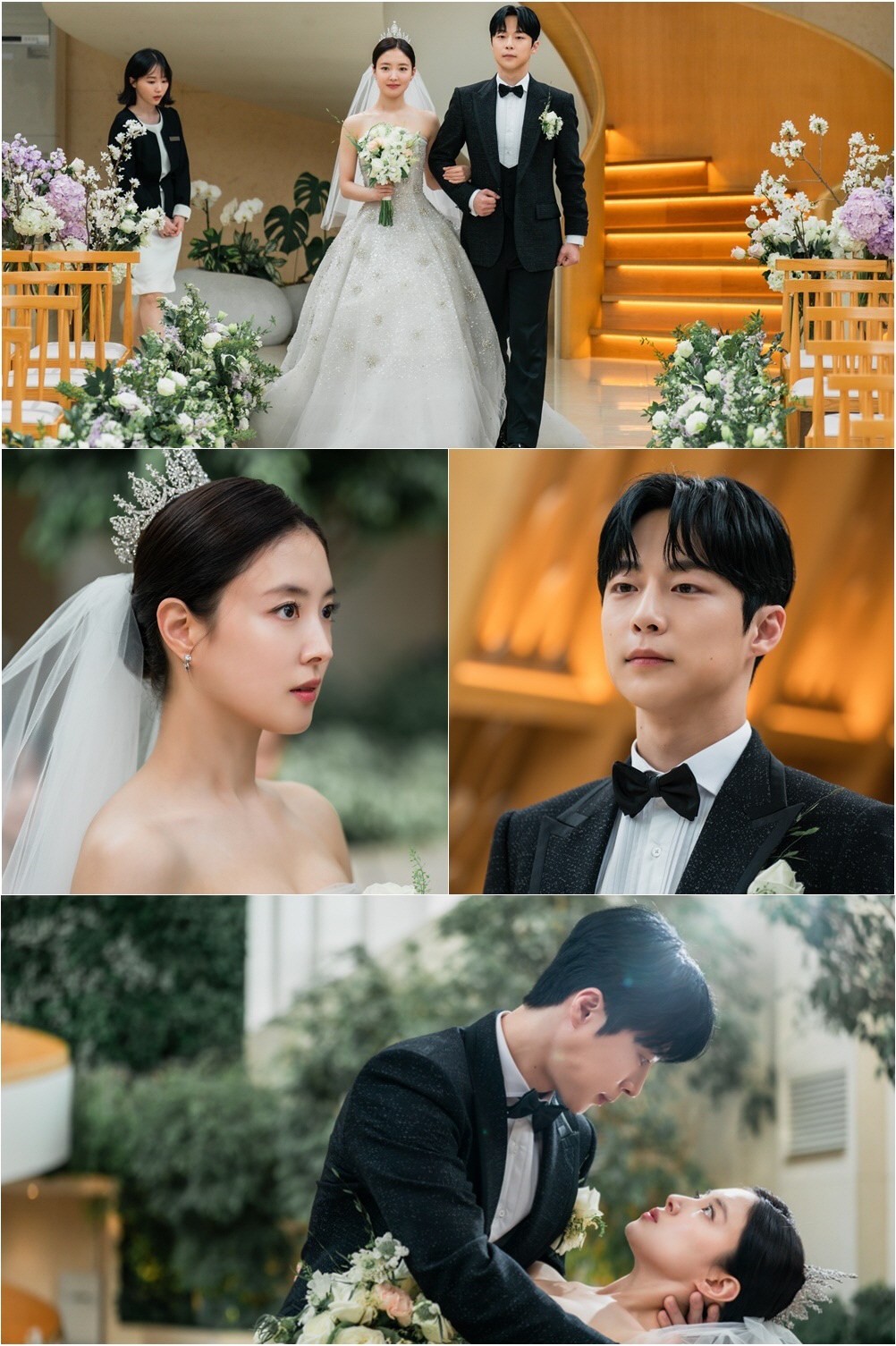 이세영X배인혁, 키스 1초 전...신랑 신부의 초밀착 스킨십 ('열녀박씨…