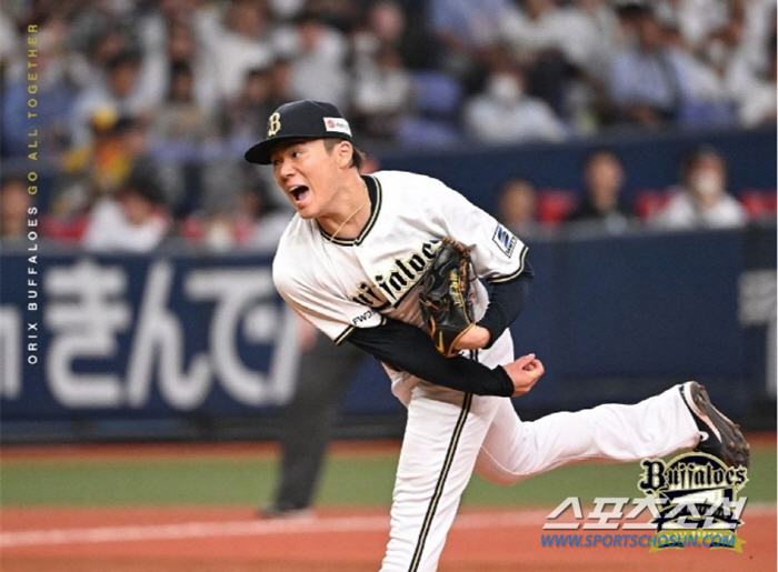 야마모토의 투구 모습. 3년 연속 투수 4곤왕에 올랐다. 사진출처=오릭스 버팔로즈 SNS