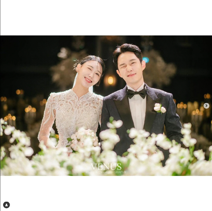 '박준규 시父 됐다'…박종찬♥이은지, 결혼식 공개 "행복하게 살게요" […