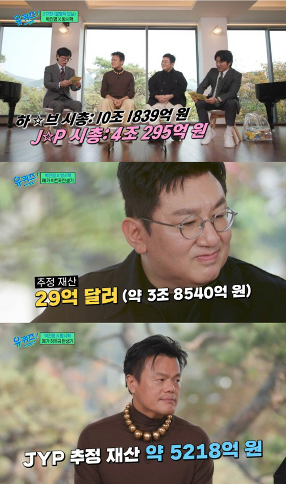 브라이언 "방시혁 재산 3조·박진영 3500억...나 고생하며 사네" (…