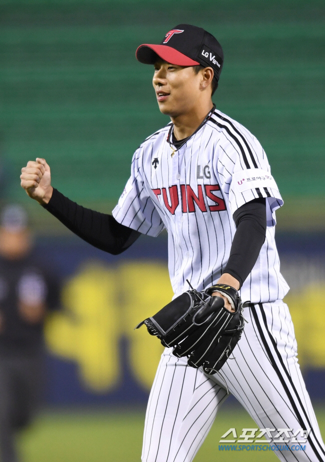 신인 시절 LG 정우영. 스포츠조선DB
