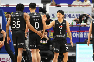 [현장분석] 작정현 위에 허 훈! 68점 폭발 KT '빅3'. 오누아쿠-전성현-이정현 소노 빅3에 어떻게 우위 보였나