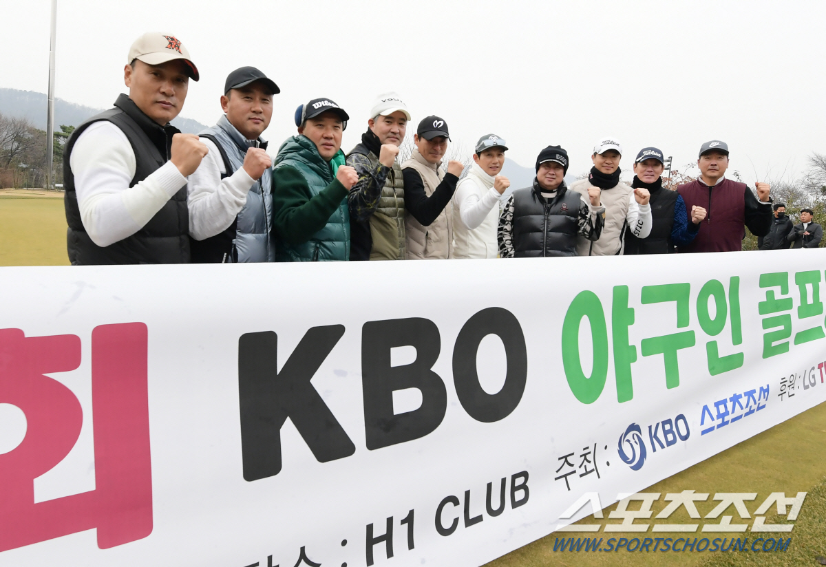류중일 이승엽 김민호 김민재, 4년만에 열린 화합의 무대, 야구인골프대회…